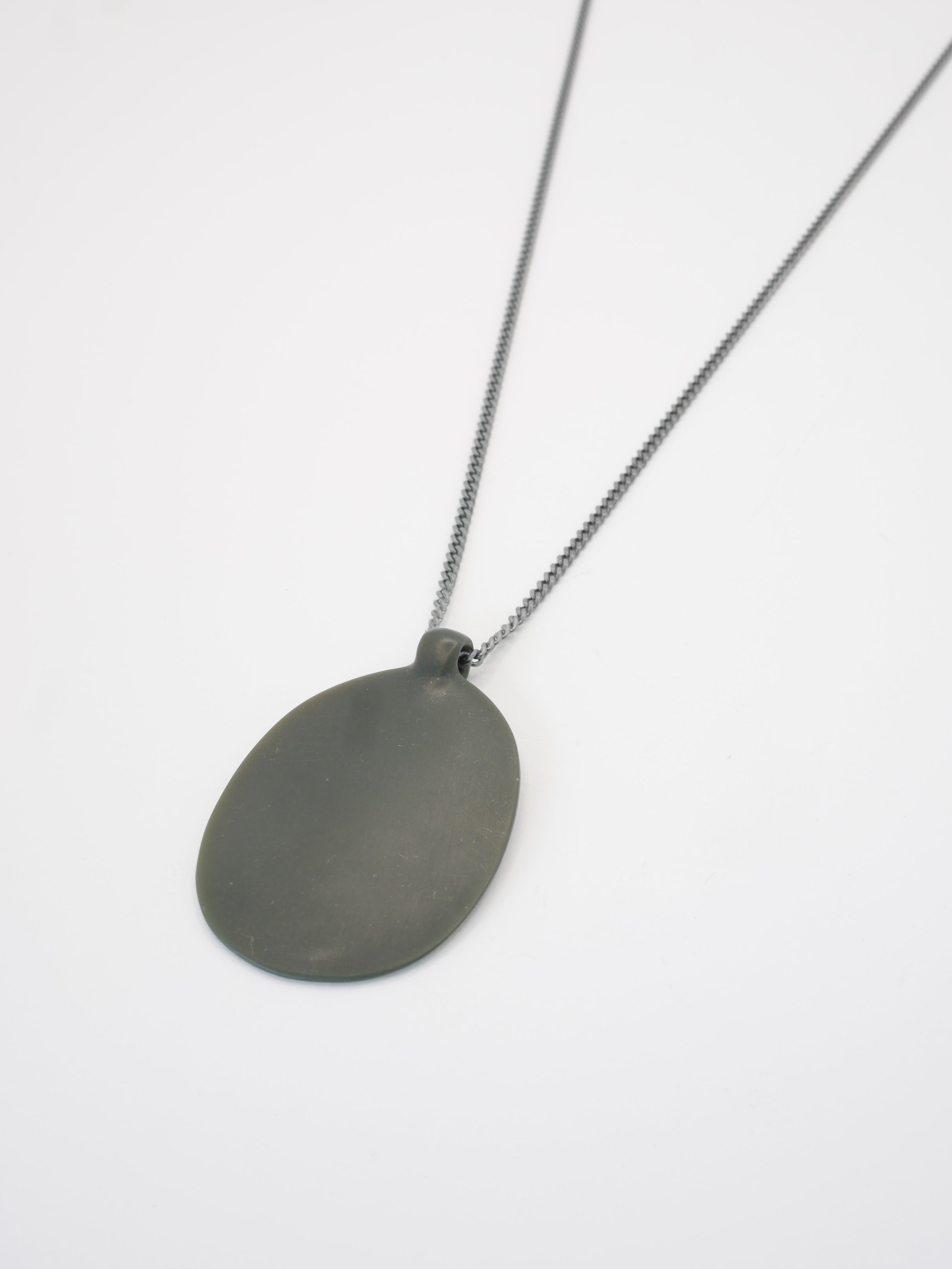 Tag Necklace Black Nephrite Jade Cowell